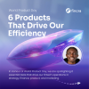 Fincra World Product Day banner featuring a futuristic device and highlighting 6 products used to improve efficiency across fintech teams.