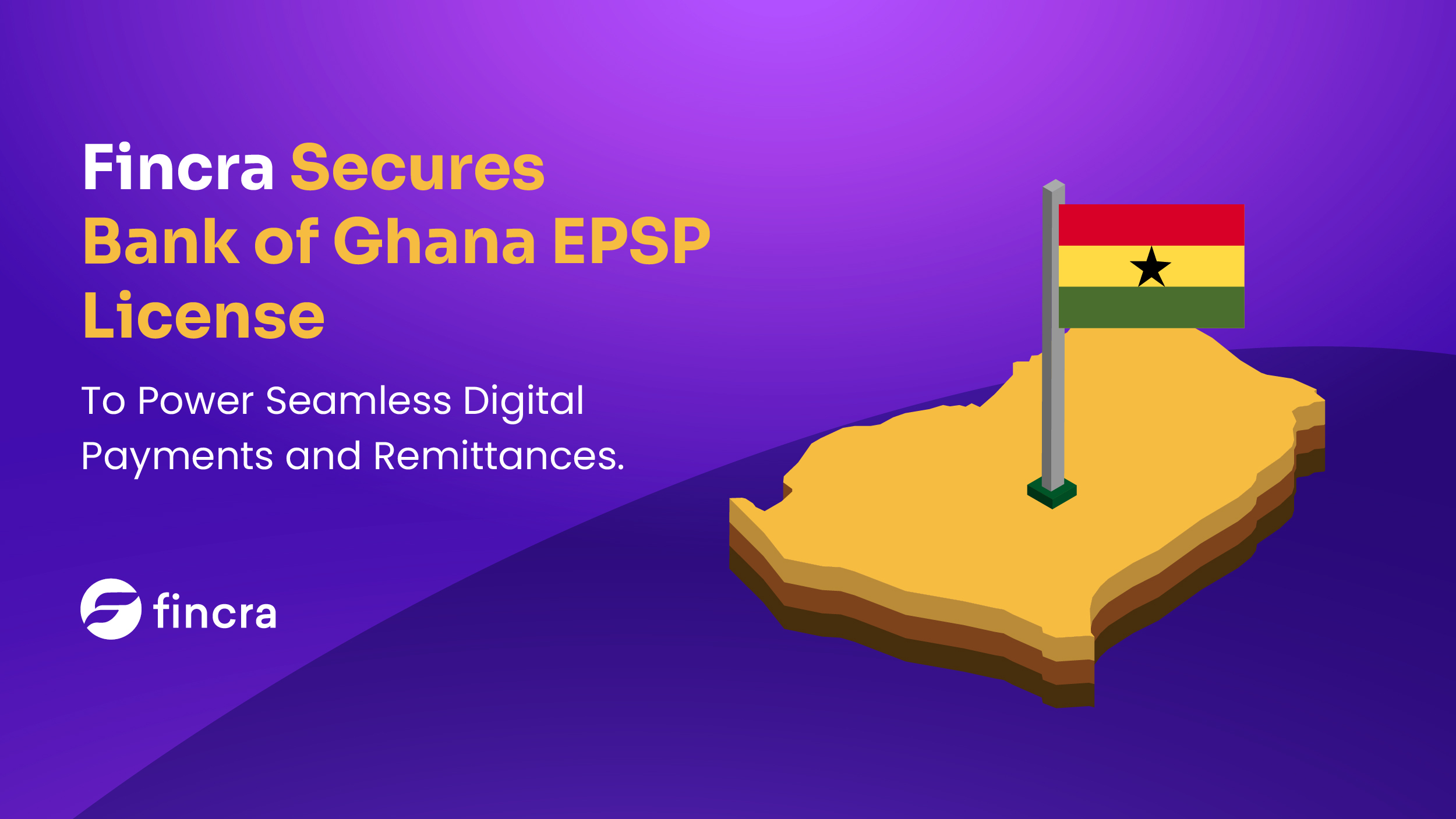 Fincra Bank of Ghana EPSP license announcement. Fincra is now licensed to power digital payments and remittances in Ghana.